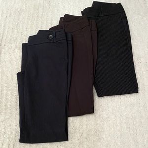 3 Pairs Ladies Bootcut Pants